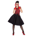 Rockabilly Rote Rizzo Damenkostüm
