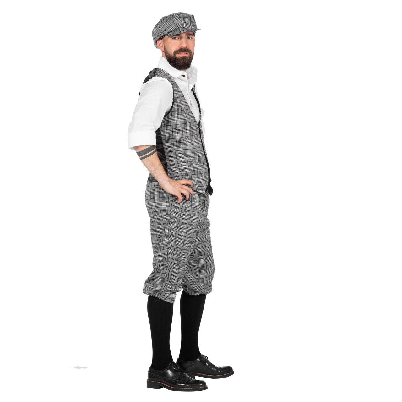 Op deze afbeelding zie je een Kostuums, van het merk Wilbers. Set Roaring 20s Michael De Eastender Man Kostuum