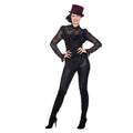 Sexy Spitzenbluse Schwarz Damen