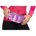 Retro 80-Er Metallic Pink Festival-Gürteltasche