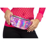 Retro 80-Er Metallic Pink Festival-Gürteltasche