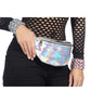 Metallische 80er Jahre Hologramm Gürteltasche