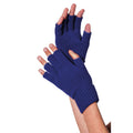 Fingerlose Strickhandschuhe In Marineblau