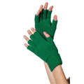 Fingerfreie Grüne Strickhandschuhe