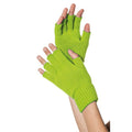 Gestrickte Fingerlose Handschuhe Olivgrün