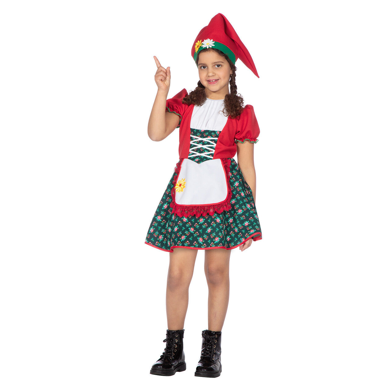 Op deze afbeelding zie je een Kostuums, van het merk Wilbers. Kabouterjongen Felicia Flap Meisje Kostuum