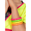Neon-Armbänder Set (4 Stück)