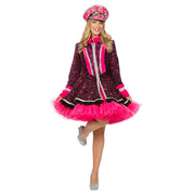 Op deze afbeelding zie je een Kostuums, van het merk Wilbers. Luxe Pailletten Jas Bling-A-Ling Lola Roze Vrouw