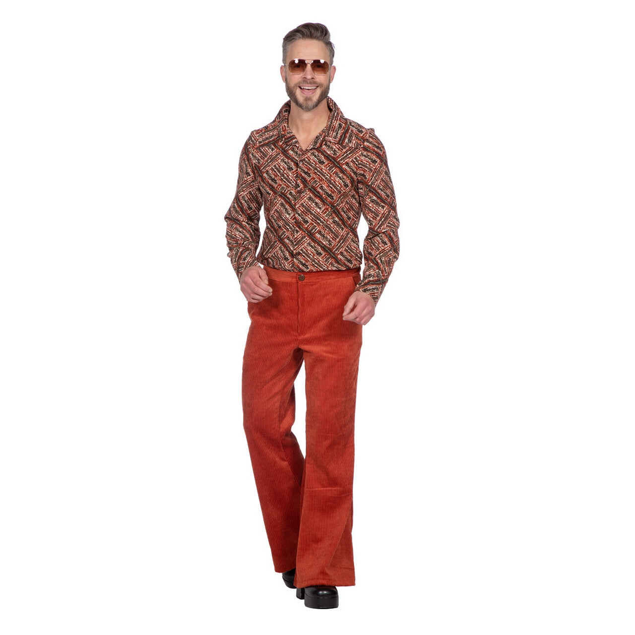 Op deze afbeelding zie je een Kostuums, van het merk Wilbers. 70s Blouse George Man