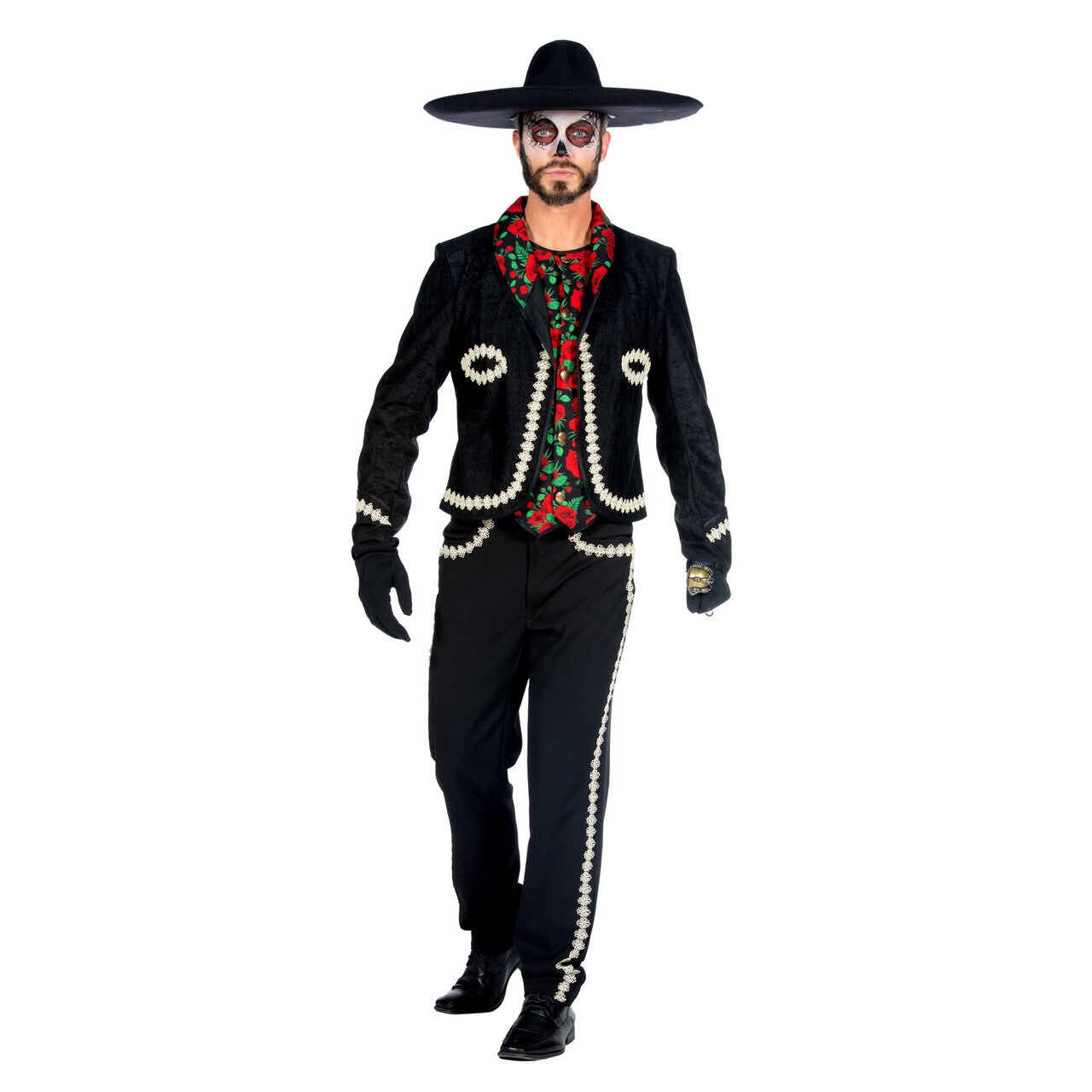 Op deze afbeelding zie je een Kostuums, van het merk Wilbers. Mexicaanse Mariachi Bandlid Carlos Man Kostuum