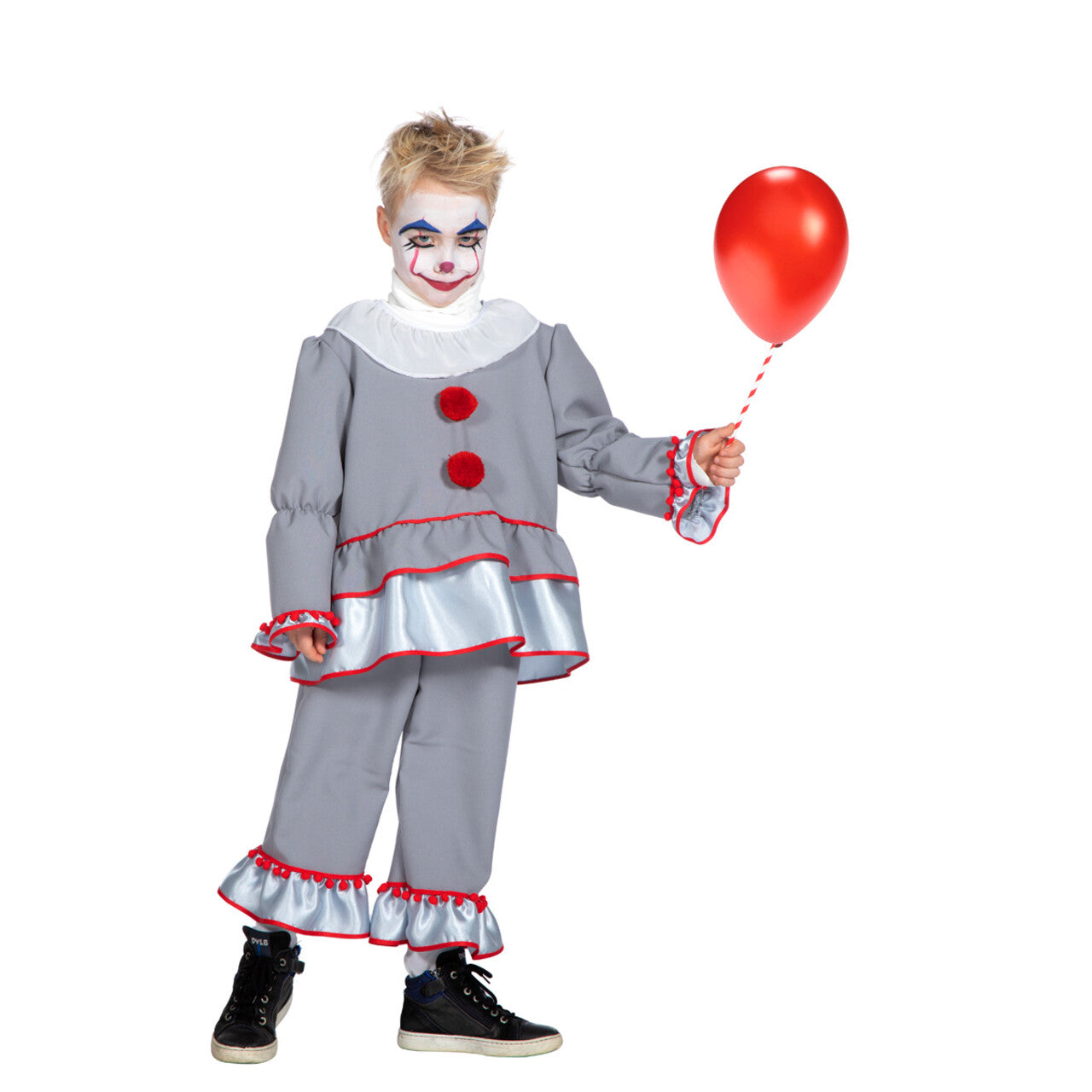 Op deze afbeelding zie je een Kostuums, van het merk Wilbers. Clown Halloween Kostuum
