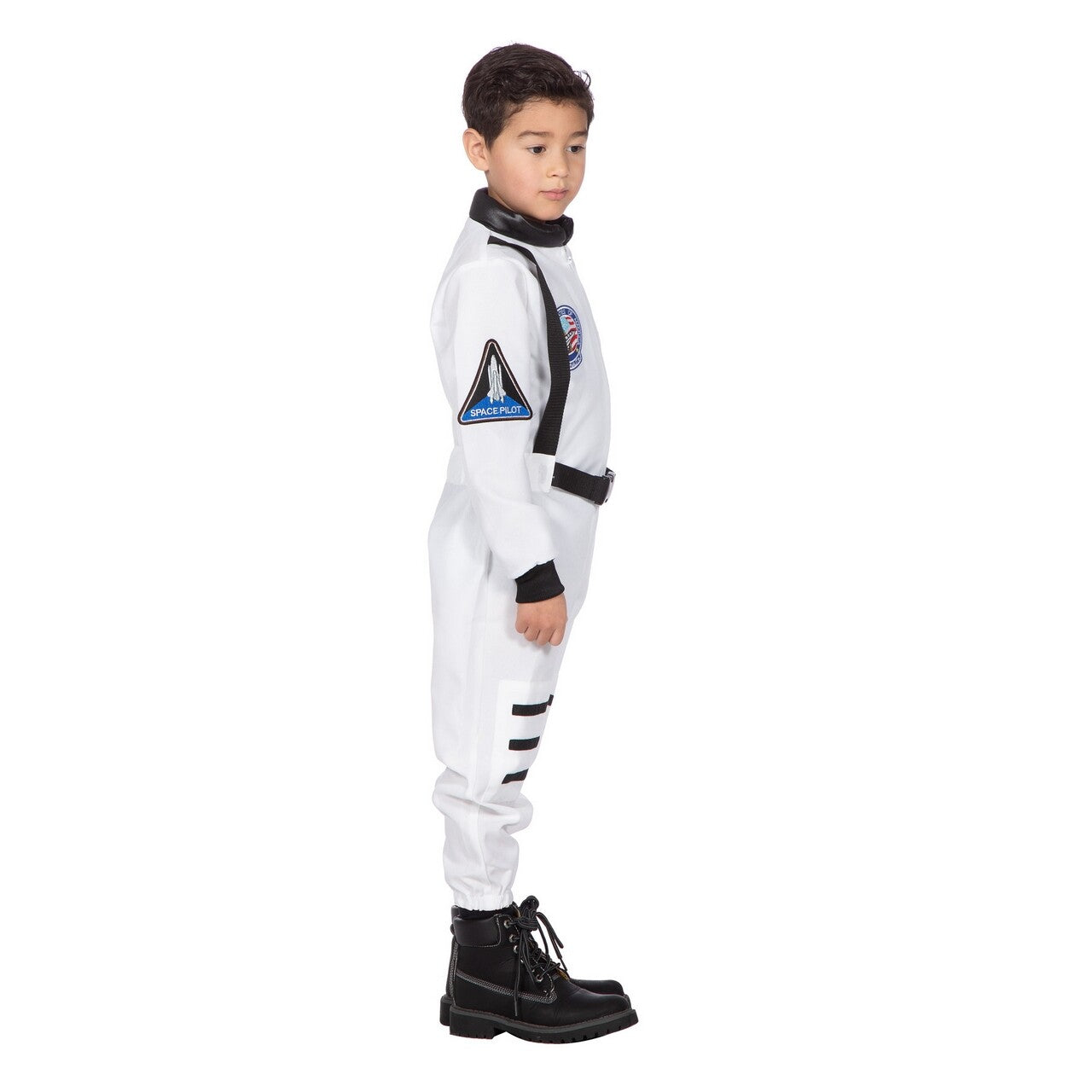 Op deze afbeelding zie je een Kostuums, van het merk Wilbers. Astronaut Nasa Galaxy Kid Kind Kostuum
