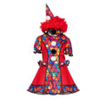 Bunte Kicherclown Kostüm für Mädchen