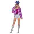 Bunte Furry Candy Kunstpelzjacke Damen