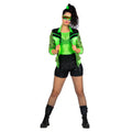 Auffällige Neon-Grüne Trainingsjacke Shanaya Damen