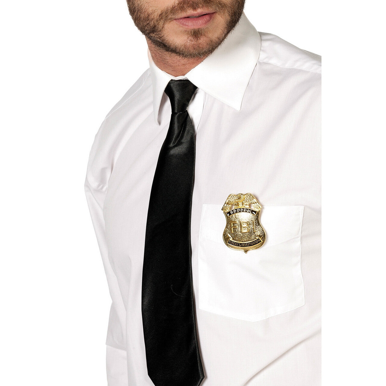 Op deze afbeelding zie je een Accessoires, van het merk Wilbers. Badge Fbi Goud