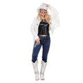 Weiße Western-Fransenjacke Rodeo Festival Damen