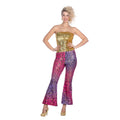 Rosa-Lila Pantherhose Patty Party Damen