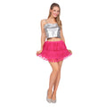 Lagen-Partyrock Pink Spitze Damen
