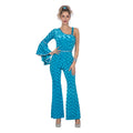 Disco Diva Samtanzug Aqua Damenkostüm
