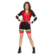 Op deze afbeelding zie je een Kostuums, van het merk Wilbers. De Vonk Slaat Over Sexy Brandweer Vrouw Kostuum
