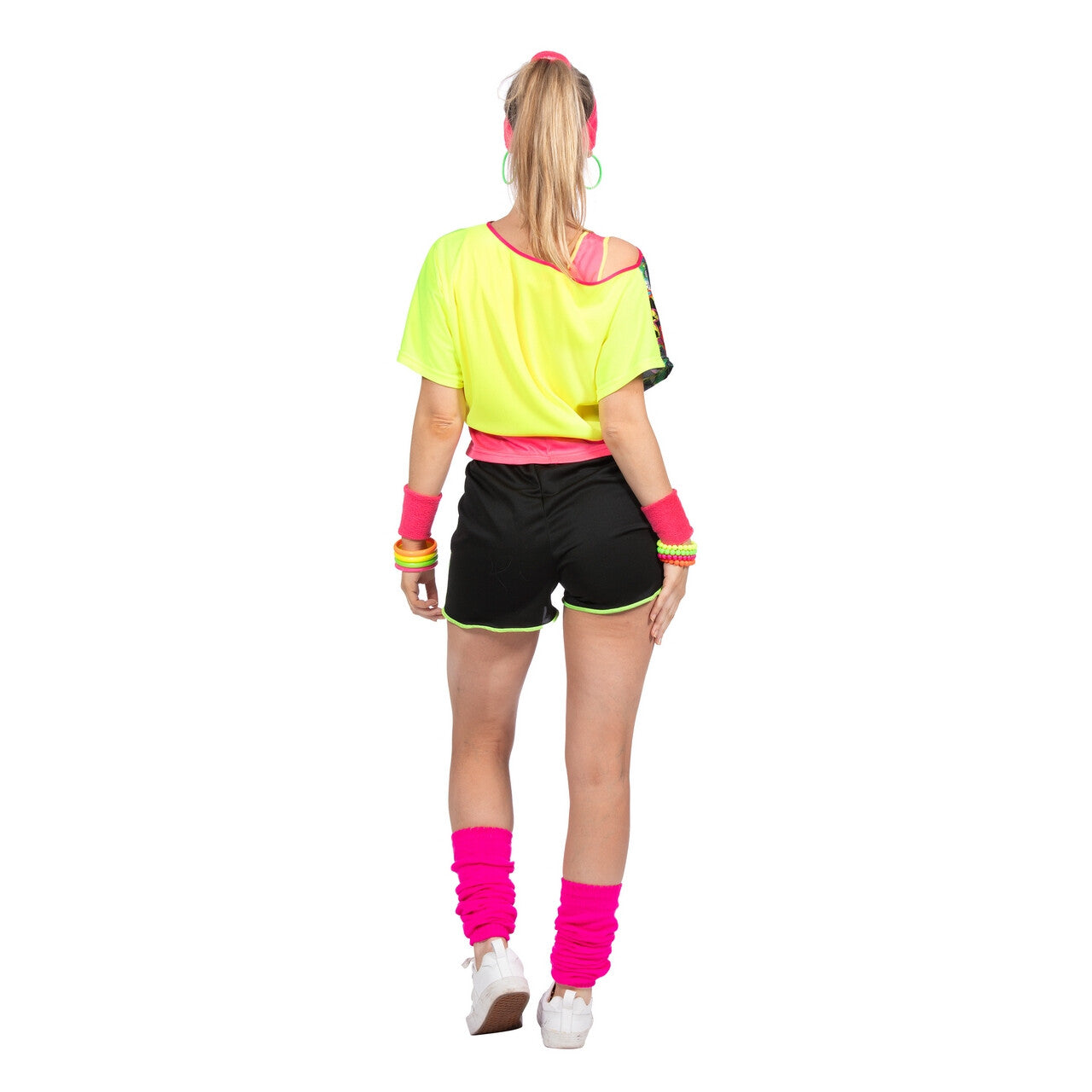Op deze afbeelding zie je een Kostuums, van het merk Wilbers. Jaren 80 Fun Fit Fenna Vrouw Kostuum