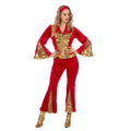 Glitzernde Disco Mama Mia Damenkostüm