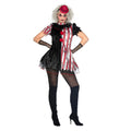 Gruselige Gertrüde Clown Damenkostüm