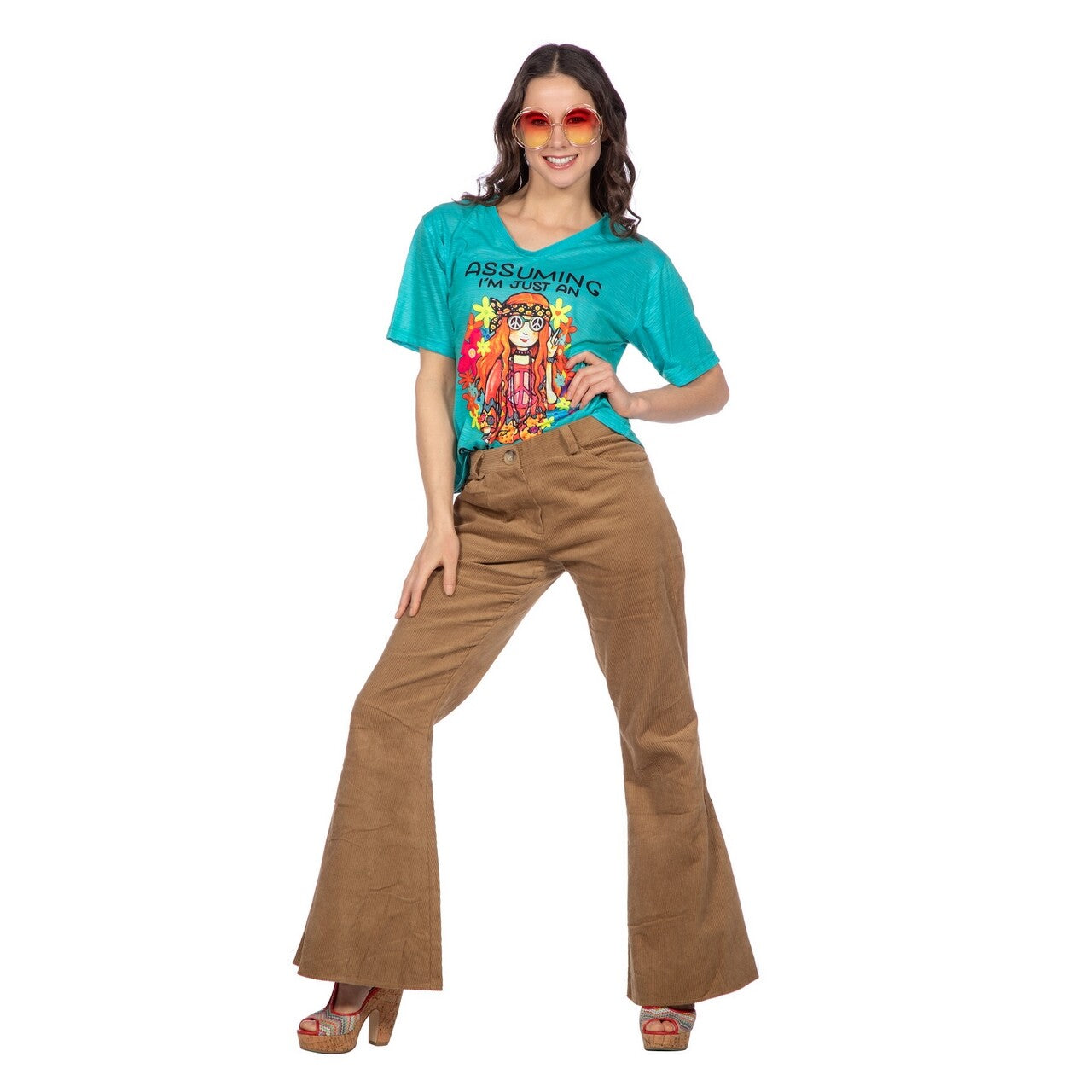 Op deze afbeelding zie je een Kostuums, van het merk Wilbers. Gewoon An Hippie Shirt Blauw Vrouw