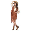 Howdy Cowgirl Set Braun Damenkostüm