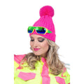 Fröhliche Skimütze Neonrosa