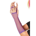 Fingerlose Netzstrumpfhandschuhe Lila