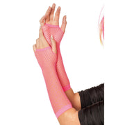 Op deze afbeelding zie je een Accessoires, van het merk Wilbers. Vingerloze Handschoenen Visnet Roze