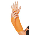 Fingerlose Netzstrumpfhandschuhe Orange