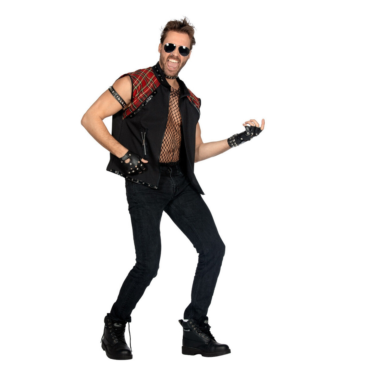 Op deze afbeelding zie je een Kostuums, van het merk Wilbers. Ready To Punkrock Vest Man