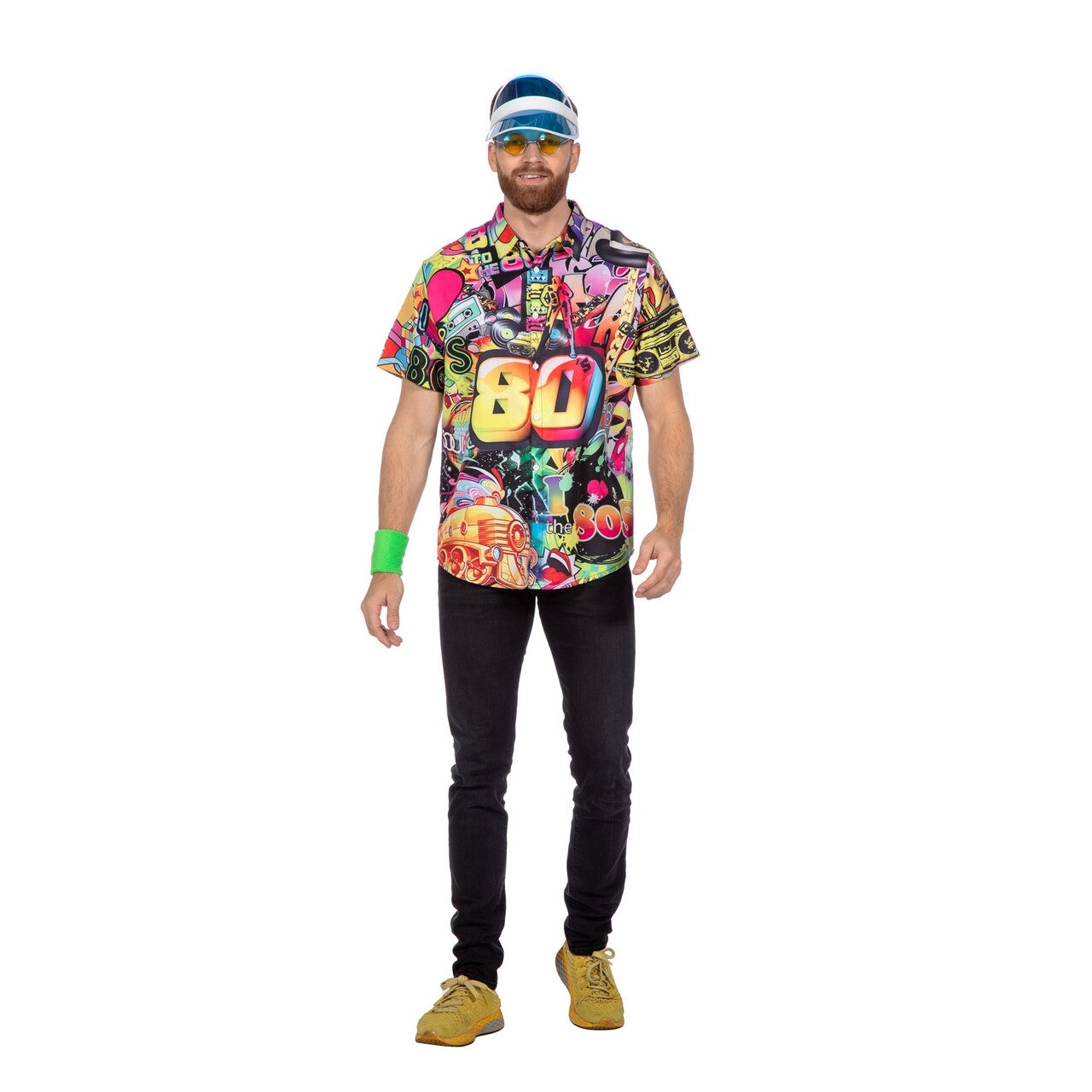 Op deze afbeelding zie je een Kostuums, van het merk Wilbers. Flashback 80s Shirt Man