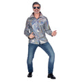 Partybluse Metallic Bunt Herren