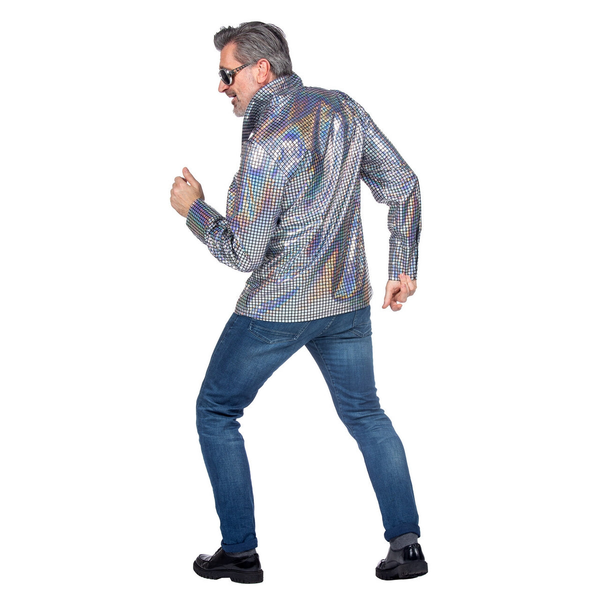 Op deze afbeelding zie je een Kostuums, van het merk Wilbers. Party Blouse Metallic Multicolor Man
