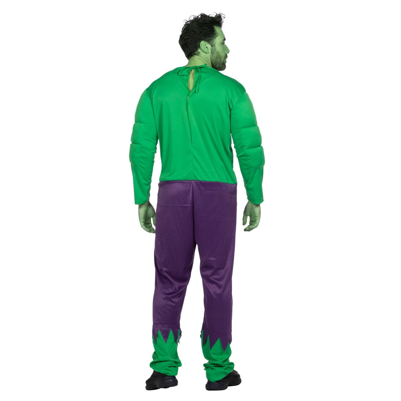 Op deze afbeelding zie je een Kostuums, van het merk Wilbers. The Big Green Hulk Man Kostuum