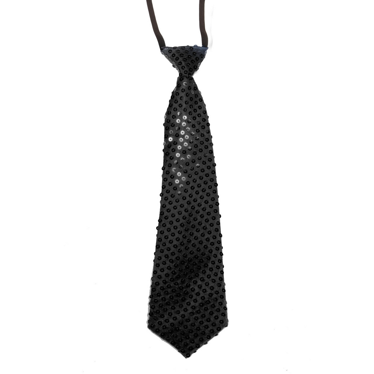 Op deze afbeelding zie je een Accessoires, van het merk Wilbers. Pailletten Stropdas Zwart Time To Shine