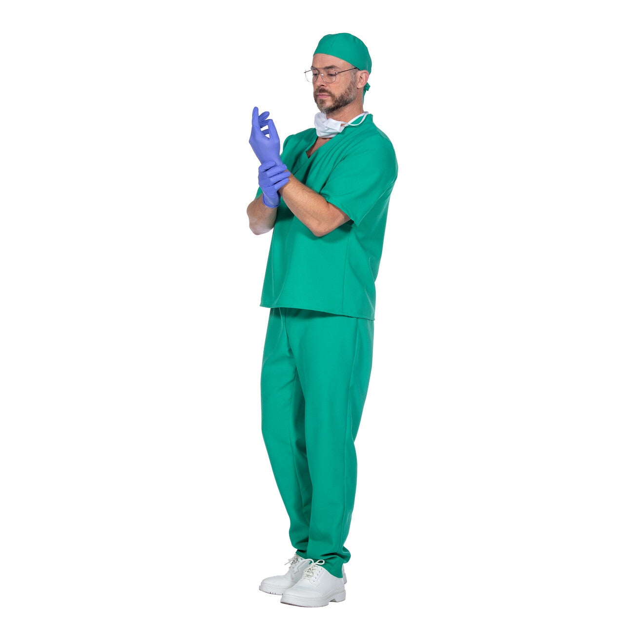 Op deze afbeelding zie je een Kostuums, van het merk Wilbers. Chirurg Dokter Snijdgraag Man Kostuum