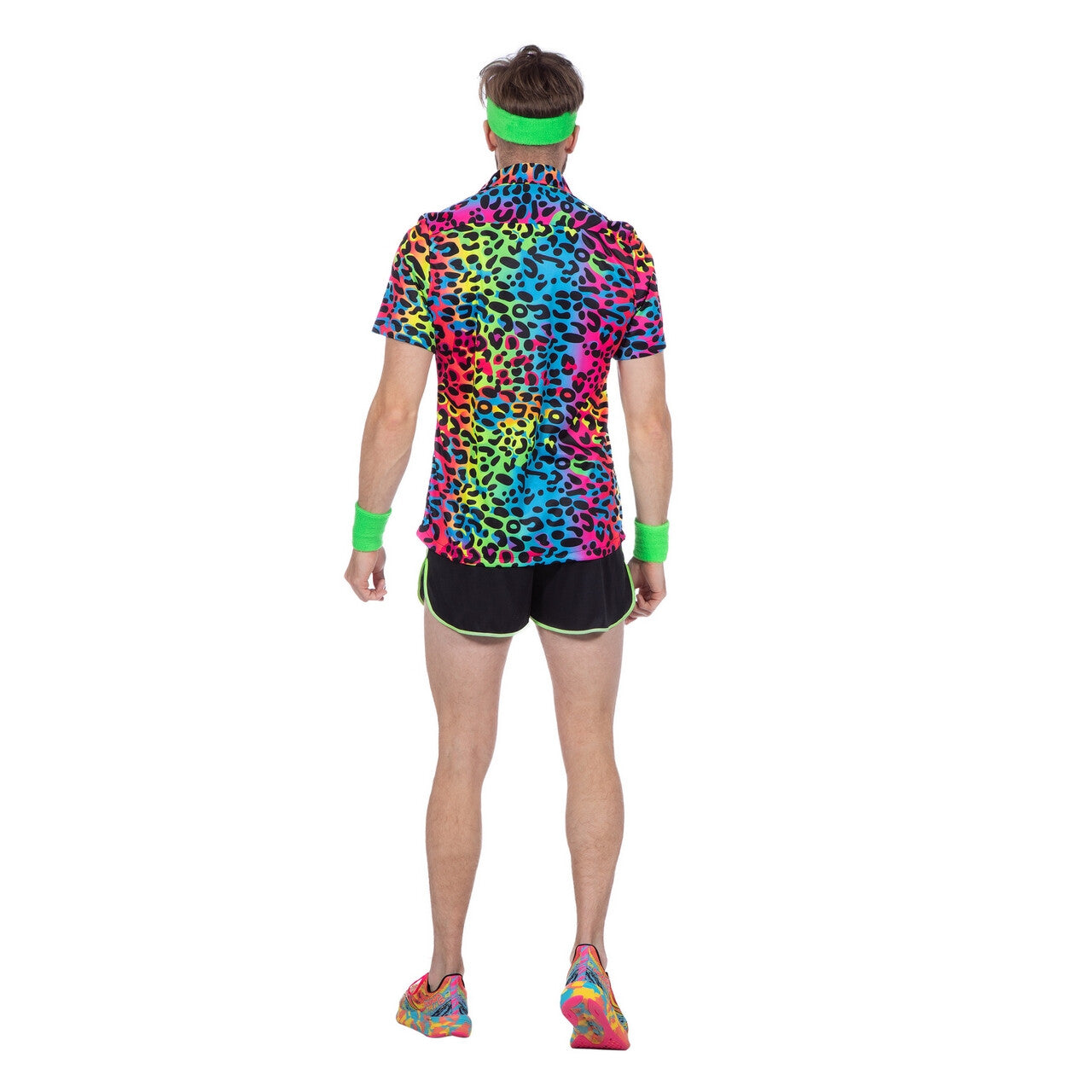 Op deze afbeelding zie je een Kostuums, van het merk Wilbers. Party Shirt Panter Neon Man
