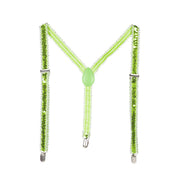 Op deze afbeelding zie je een Accessoires, van het merk Wilbers. Bretels Pailletten Feestelijk Groen