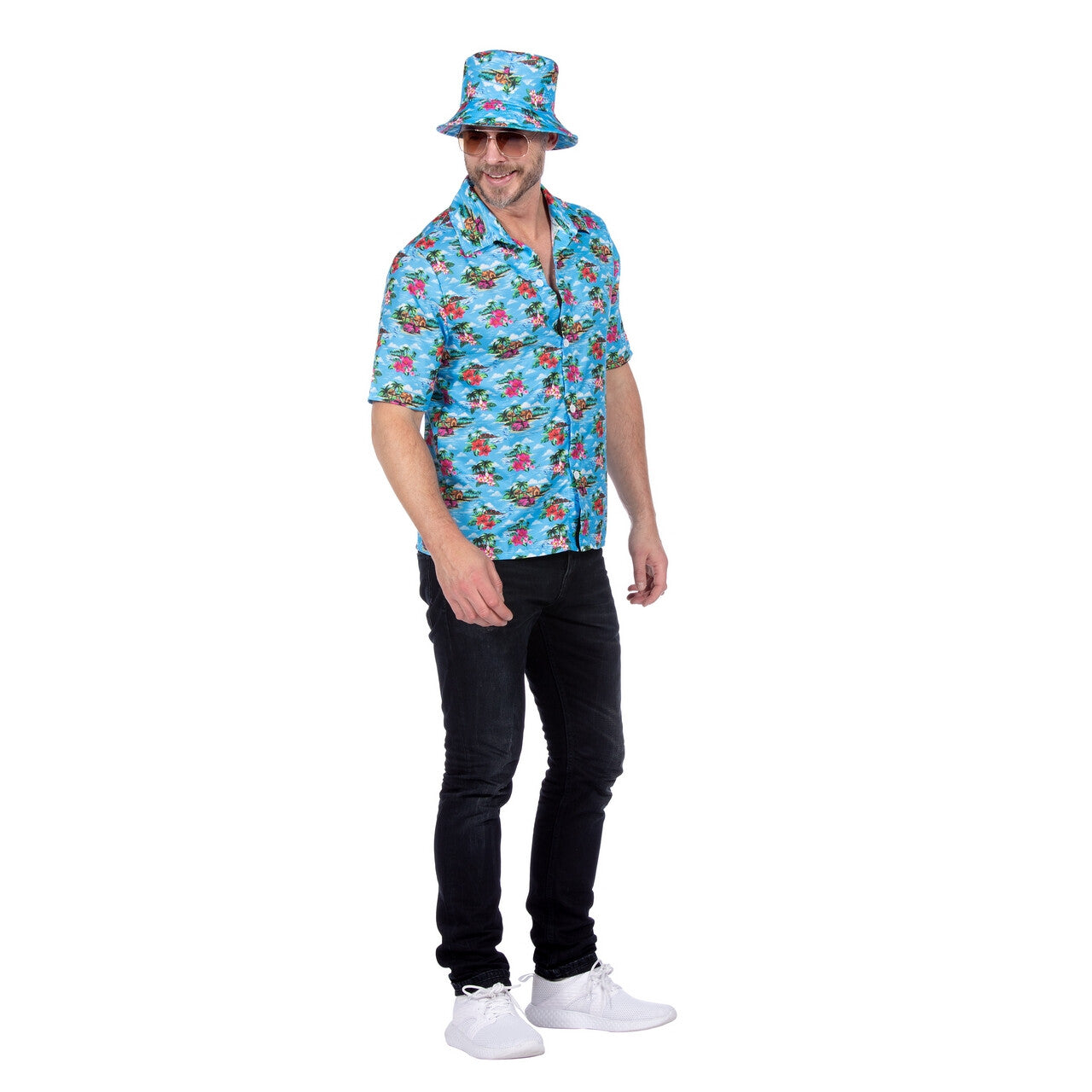 Op deze afbeelding zie je een Kostuums, van het merk Wilbers. Tropical Island Vibes Hawaii Shirt Man