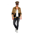 Leoparden-Trainingsjacke Proll-Style Herren