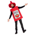 Rote Ketchup-Soßenflasche Unisex Kostüm