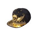 Goldener Totenkopf Metallkappe