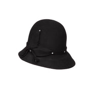 Op deze afbeelding zie je een Accessoires, van het merk Wilbers. Hoed Roaring 20s Wolvilt Zwart