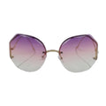 Hexagon Retro Brille Hippie Violett