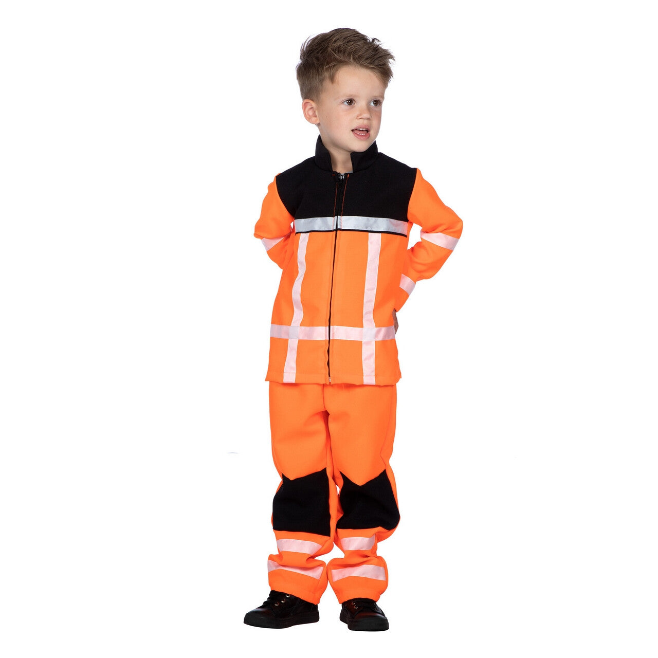 Op deze afbeelding zie je een Kostuums, van het merk Wilbers. Bouwe De Bouwvakker Jongen Kostuum